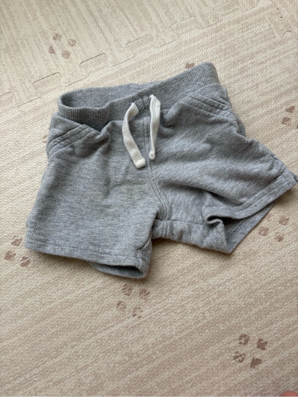 Carter's Heather Gray Knit Shorts with Drawstring